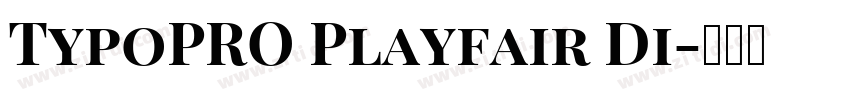 TypoPRO Playfair Di字体转换